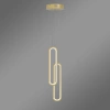 Moderne LED-Pendelleuchte Led Ellipse No.2 Gold 3000K LEDesign