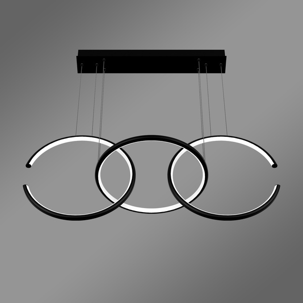 Moderne LED Pendelleuchte Celestial No 3  schwarz mit Tuya App 3000K LEDesign