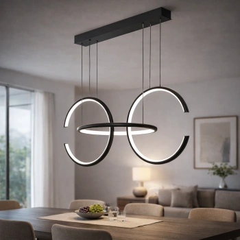 Moderne Led-Pendelleuchte Celestial Nein.3 cm schwarz neutral 4K LED-Design