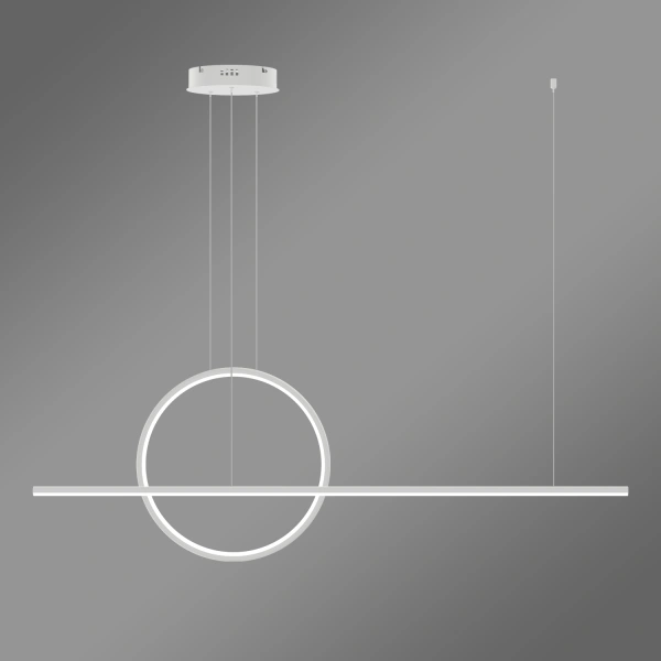 Moderne LED-Pendelleuchte Geometrik 2 40 cm Weiß 4000K mit Tuya LEDesign