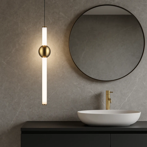 Moderne LED-Pendelleuchte Led Solis B1 Gold 3000K