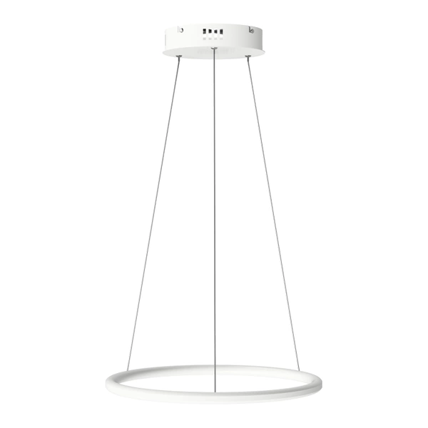 Moderne LED-Hängeleuchte Orbit No.1 40 cm Weiß 4000K dimmbar LEDesign
