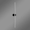 LED-Wandleuchte Line No.2 80 cm Schwarz 4000K LEDesign