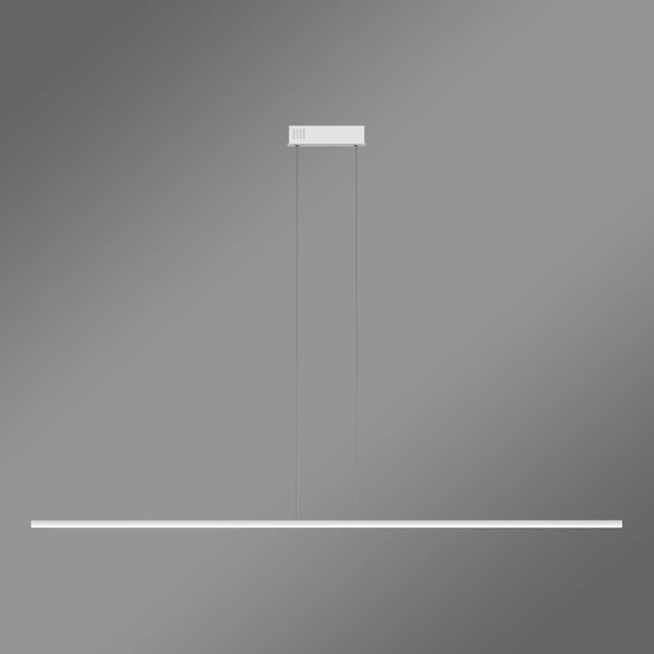 Moderne LED-Pendelleuchte Line 150 cm Weiß 4000K mit Fernbedienung LEDesign