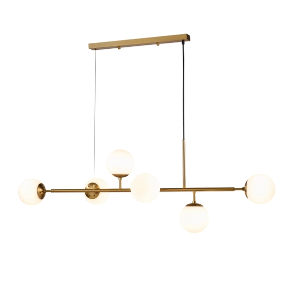 Lunaris 6 Classic gold - eine moderne Deckenleuchte für elegante Innenräume