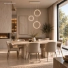 Moderne LED-Pendelleuchte Moon No.3 Weiß 4000K mit Tuya App LEDesign