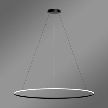 Moderne LED-Hängeleuchte Orbit No.1 150 cm Schwarz 3000K mit Fernbedienung LEDesign