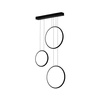 Moderne LED-Pendelleuchte Moon No.3 Schwarz 4000K mit Tuya App LEDesign