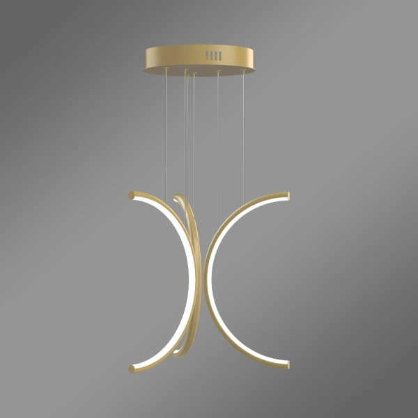Moderne Pendelleuchte Led Moon No.3 40 cm Gold 3000K mit Tuya App LEDesign