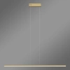 Moderne LED-Pendelleuchte LINE 100 cm Gold 4000K LEDesign