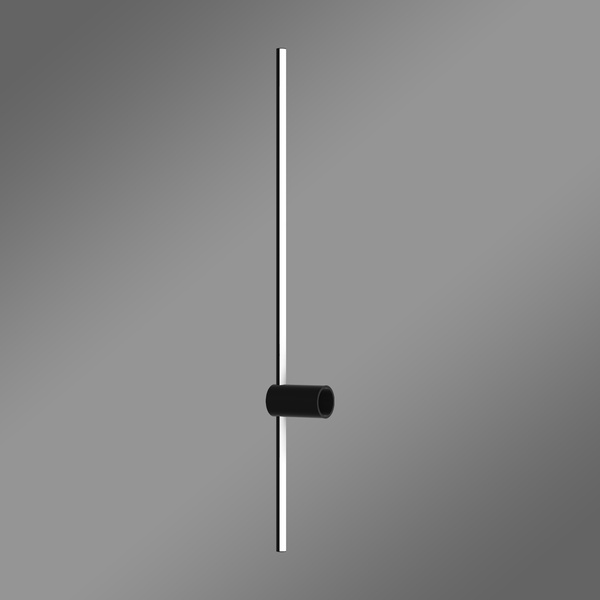 Moderne LED-Wandleuchte Line 120 cm Schwarz 3000K elegantes Wandlicht LEDesign