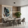 Moderne LED-Hängeleuchte Orbit No.1 120 cm Schwarz 3000K dimmbar LEDesign