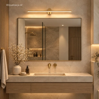 LED-Wandleuchte Line No.2 80 cm Gold 4000K LEDesign
