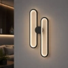 Moderne LED-Wandleuchte Led Ellipse No.2 Schwarz 3000K LEDesign
