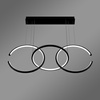 Moderne LED Pendelleuchte Celestial No 3  schwarz mit Tuya App 3000K LEDesign