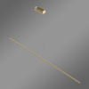Moderne LED-Pendelleuchte Line 180 cm Gold 4000K LEDesign
