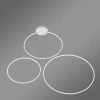 Moderne LED-Pendelleuchte Orbit S No.3 120 cm Weiß 4000K mit Fernbedienung LEDesign
