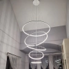 Moderne LED-Pendelleuchte Orbit No.5 120 cm Weiß 3000K mit Tuya LEDesign
