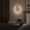 Moderne LED-Wandleuchte Moon 30 cm Gold 3000K LEDesign