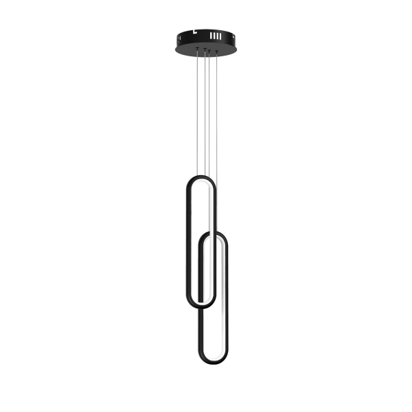 Moderne LED-Pendelleuchte Led Ellipse No.2 Schwarz 3000K LEDesign