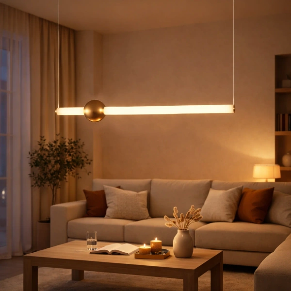 Moderne LED-Pendelleuchte Led Solis B2 Gold 3000K