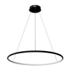 Moderne LED-Pendelleuchte Orbit No.1 80 cm Schwarz 4000K dimmbar LEDesign