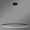 Moderne LED-Hängeleuchte Orbit No.1 120 cm Schwarz 3000K mit Fernbedienung LEDesign