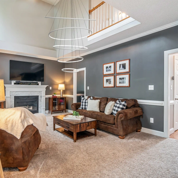 Moderne LED Pendelleuchte Orbit No.5 weiß 150 cm 3000K – mit Tuya LEDesign