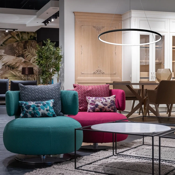 Moderne LED-Hängeleuchte Orbit No.1 80 cm Schwarz Smart 3000K LEDesign