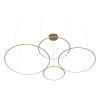 Moderne LED-Pendelleuchte Orbit S No.4 120 cm Gold 3000K LEDesign