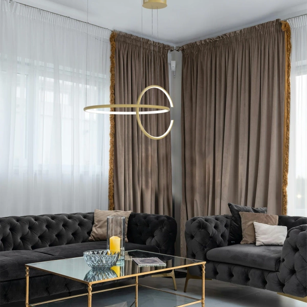 Moderne Led-Pendelleuchte Celestial No.2 gold 3000K LEDesign