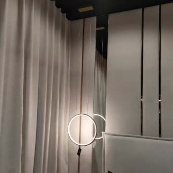 Moderne Pendelleuchte LED Moon 40 cm in Gold, neutrales Licht 4000K | LEDesign