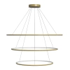 Moderne LED-Pendelleuchte Orbit No.3 120 cm Gold 3000K mit Fernbedienung LEDesign