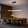 Moderne Led-Pendelleuchte Ellipse Nein.1 120 cm schwarz 4K LEDesign