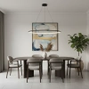 Moderne LED-Hängeleuchte Orbit No.1 120 cm Schwarz 4000K dimmbar LEDesign