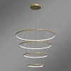 Moderne LED-Pendelleuchte Orbit No.4 Gold 100 cm 3000K dimmbar LEDesign