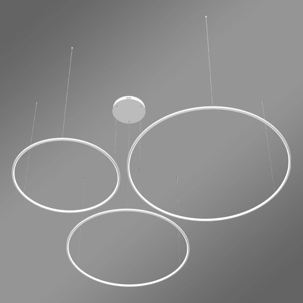 Moderne LED-Pendelleuchte Orbit S No.3 120 cm Weiß 4000K dimmbar LEDesign