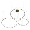 Moderne LED-Pendelleuchte Orbit S No.3 120 cm Gold 4000K mit Fernbedienung LEDesign