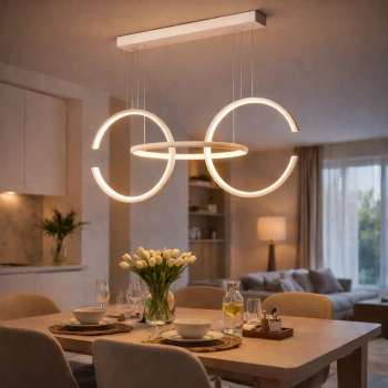 Moderne Led-Pendelleuchte Celestial No. 3 cm Weiß 4000K LEDesign