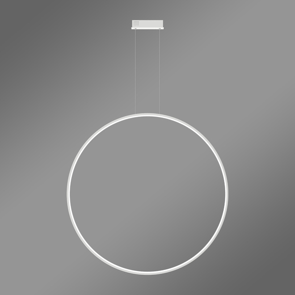 Moderne Pendelleuchte Led Moon 100 cm Weiß, mit Fernbedienung, warmes Licht 3000K | LEDesign