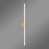 LED-Wandleuchte Line No.2 80 cm Gold 3000K LEDesign