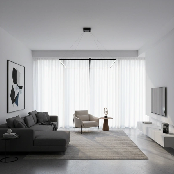 Pendelleuchte Led Quadrum No.1 120 cm Schwarz 4000K LEDesign