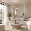 Moderne Pendelleuchte Led Moon No.3 40 cm Weiß 3000K | LEDesign
