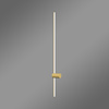 Moderne LED-Wandleuchte Line 120 cm Gold 4000K elegantes Wandlicht LEDesign