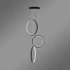 Moderne Led Moon Pendelleuchte No.3 B schwarze 3000K mit Tuya App LEDesign