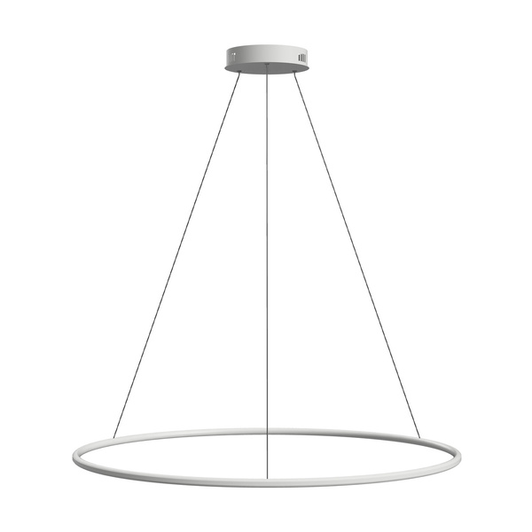 Moderne LED-Hängeleuchte Orbit No.1 100 cm Weiß 4000K mit Fernbedienung LEDesign