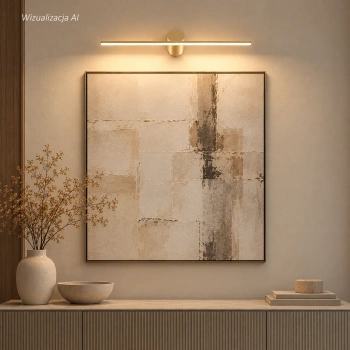 LED-Wandleuchte Line No.2 80 cm Gold 3000K LEDesign