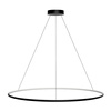 Moderne LED-Hängeleuchte Orbit No.1 120 cm Schwarz 3000K mit Fernbedienung LEDesign