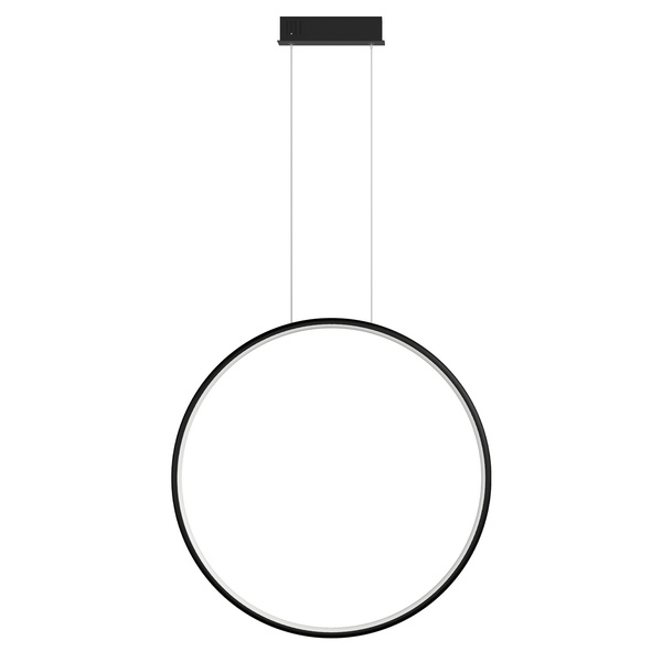Moderne Hängeleuchte Led Moon 50 cm schwarz, mit Fernbedienung, 4000K LEDesign