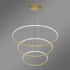 Moderne LED-Pendelleuchte Orbit No.3 100 cm Gold 4000K mit Tuya LEDesign